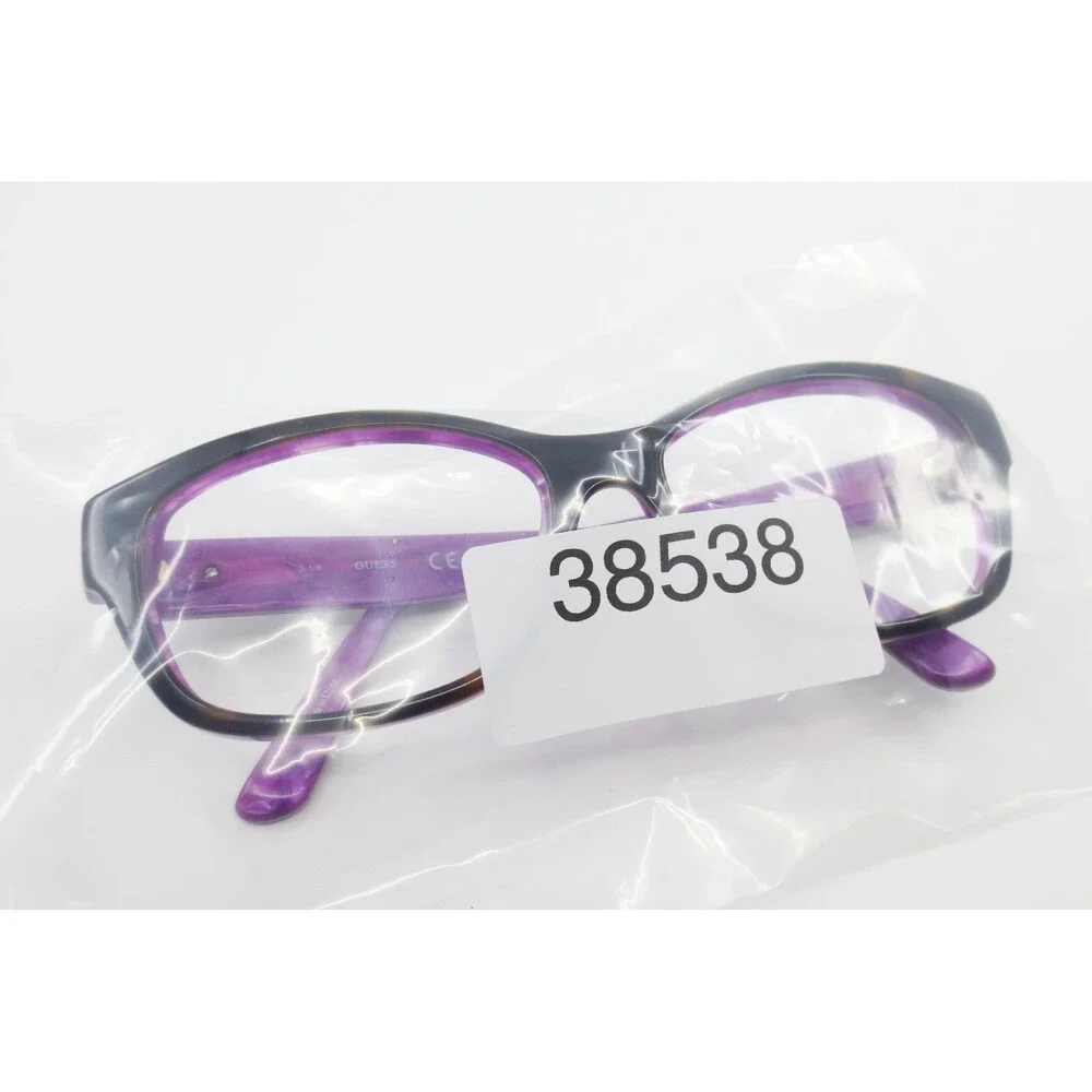 Guess GU7409 52E Tortoise Purple Cat Eye Eyeglasses Frames 54-15-135 Womens